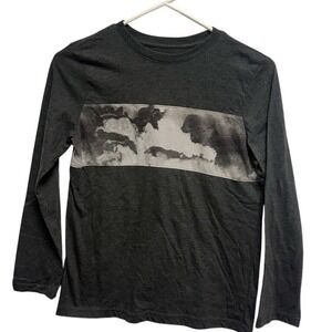 Urban Pipeline Ultimate SuperSoft Long Sleeve Graphic Tee Charcoal Grey Medium